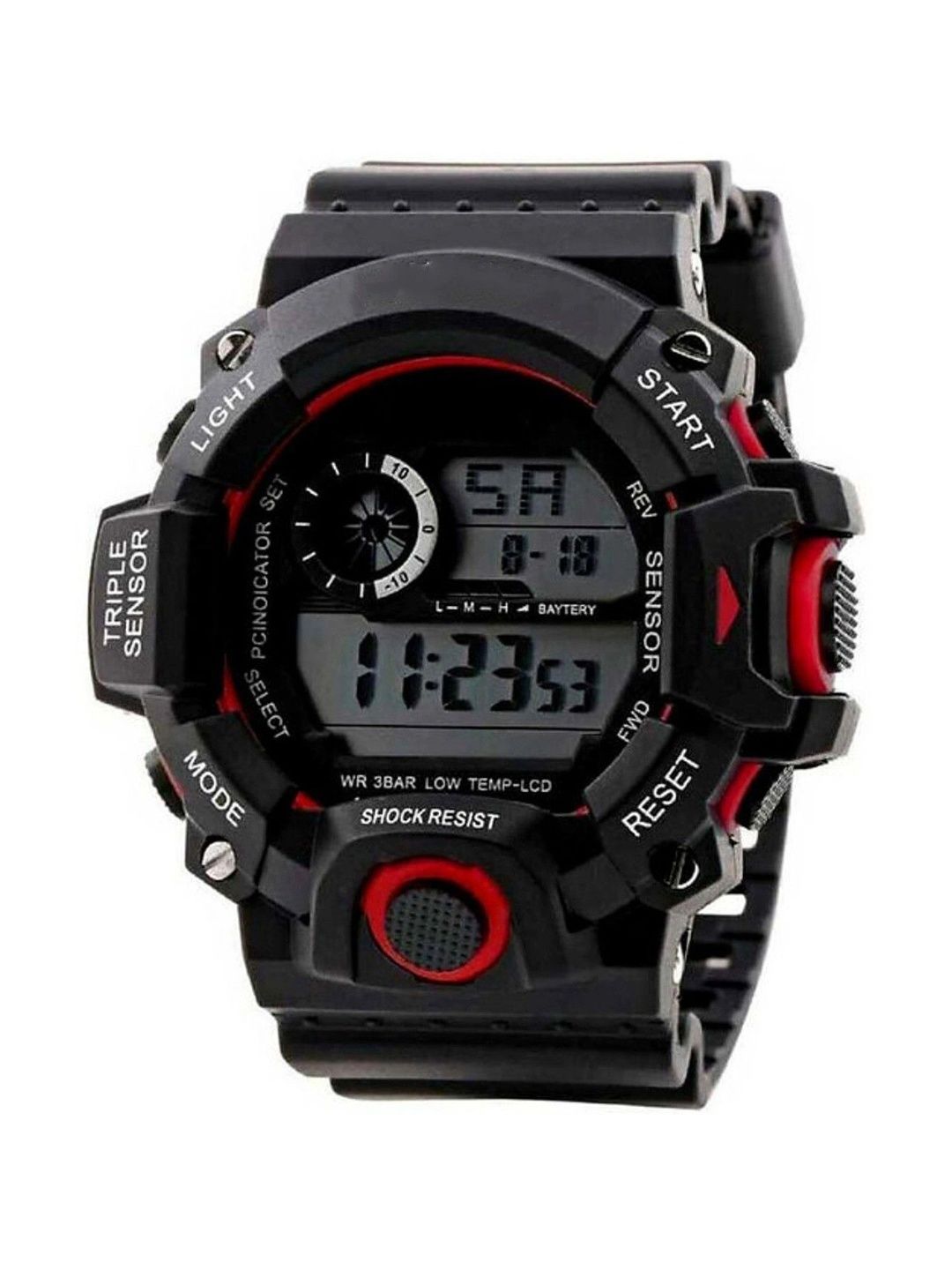 TREX Boys Brass Dial & Straps Digital Watch S-SHOCK-RED-BK_@1-picture-29