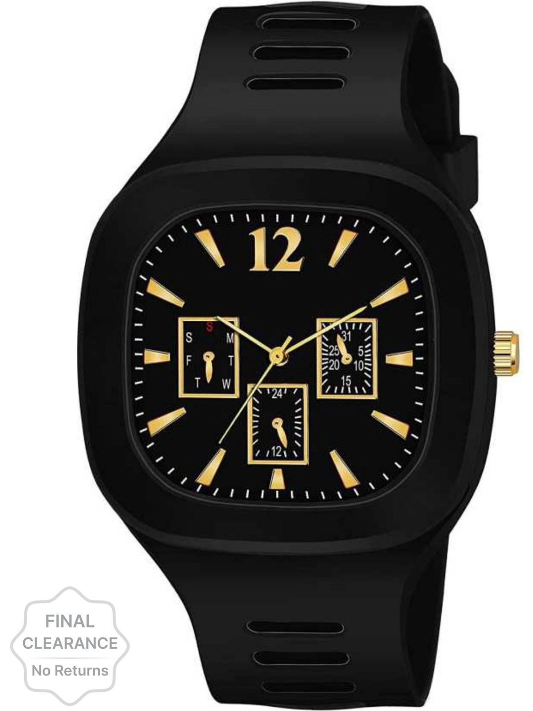 TREX Boys Brass Dial & Straps Analogue Multi Function Watch Miller_Miller_Black-picture-11