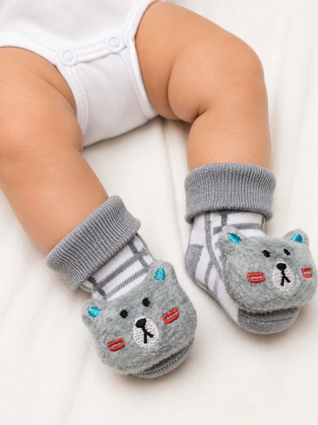 BAESD Unisex Kids Cotton Blend Striped Above Ankle Socks-picture-23
