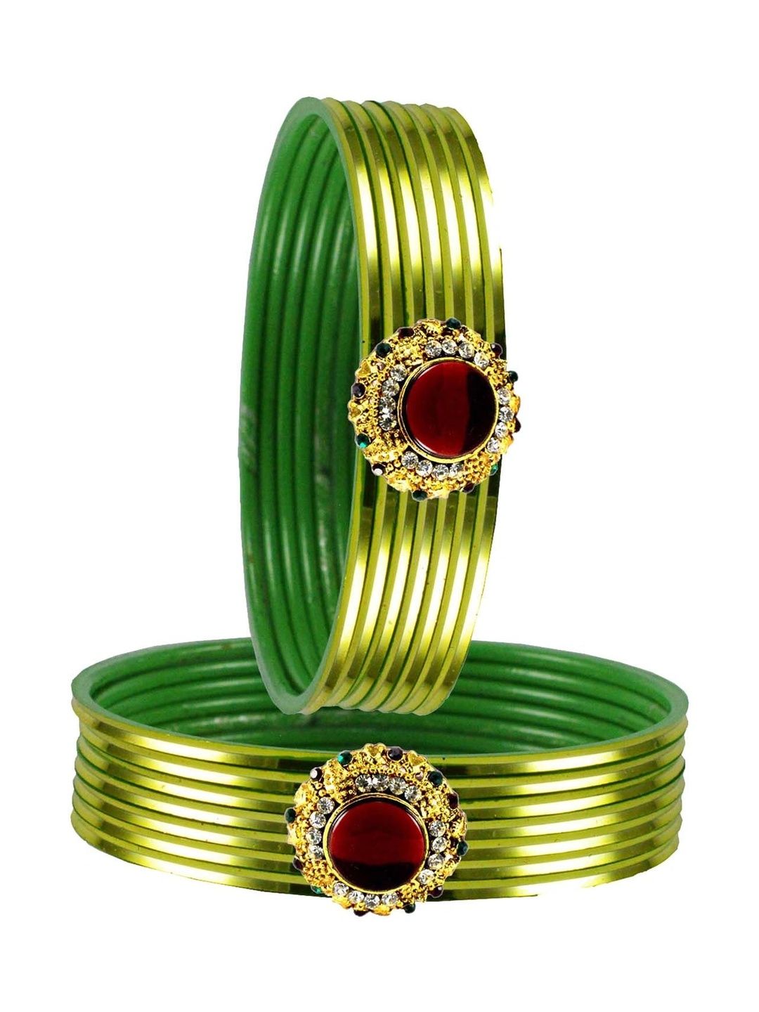 MAYA FASHION Stone Studded & Beaded Bangle-picture-13