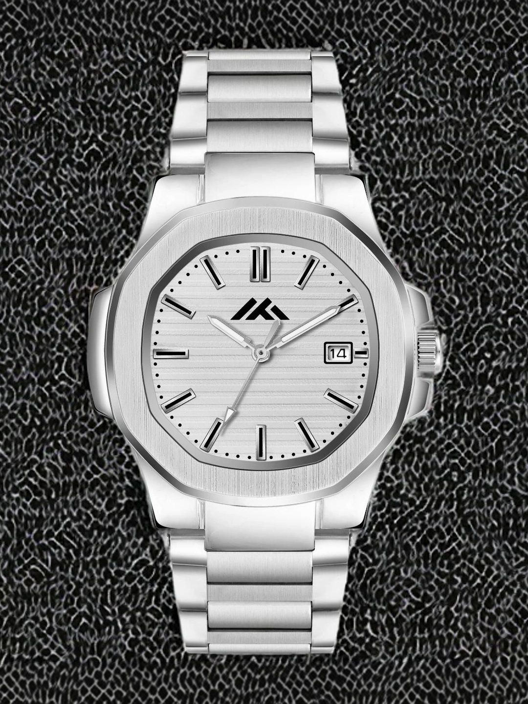 TREX Men Brass Dial & Stainless Steel Bracelet Style Straps Analogue Date Aperture Watch MT-801-WH-2-picture-49