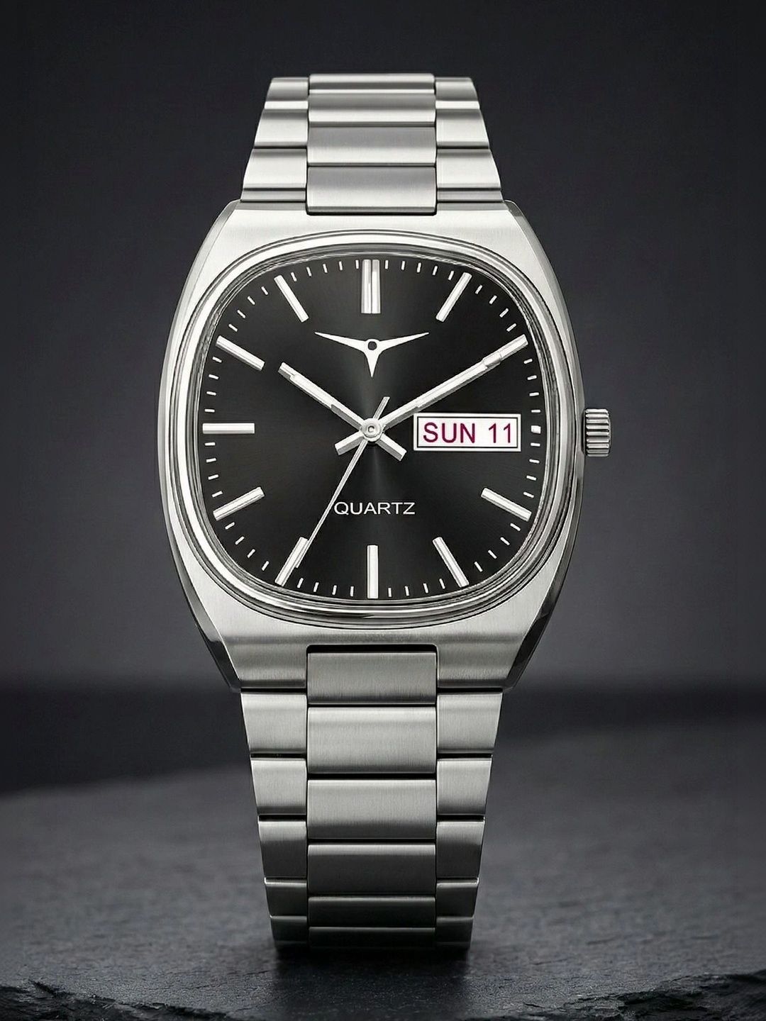 TREX Men Brass Dial & Stainless Steel Bracelet Style Straps Analogue Watch NSM-028-BLACK-picture-42