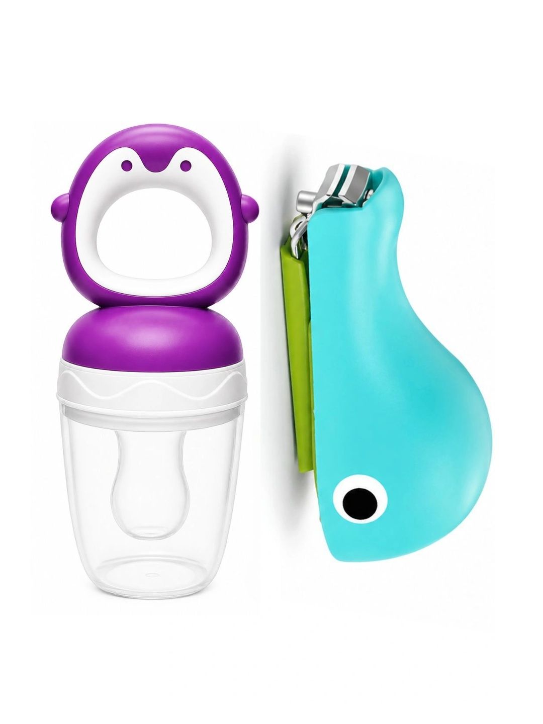 Crescent Set of 2 Baby Fruit Food Feeder Nibbler, Nail Cutter Combo-picture-32