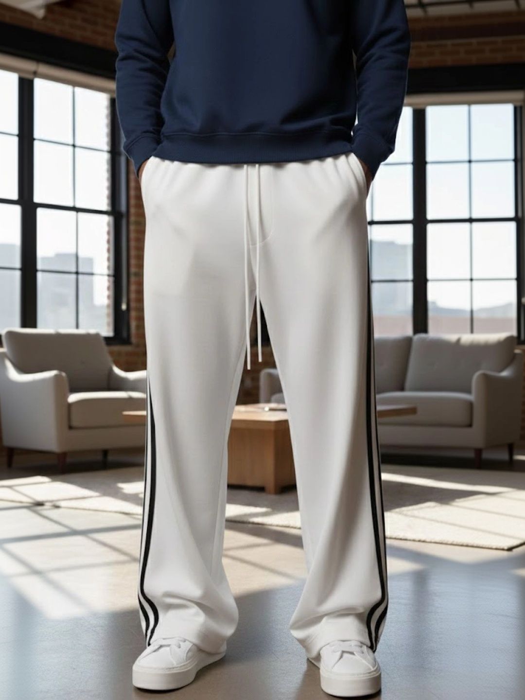 PROGENY Men Regular Fit Colourblocked Joggers-picture-17