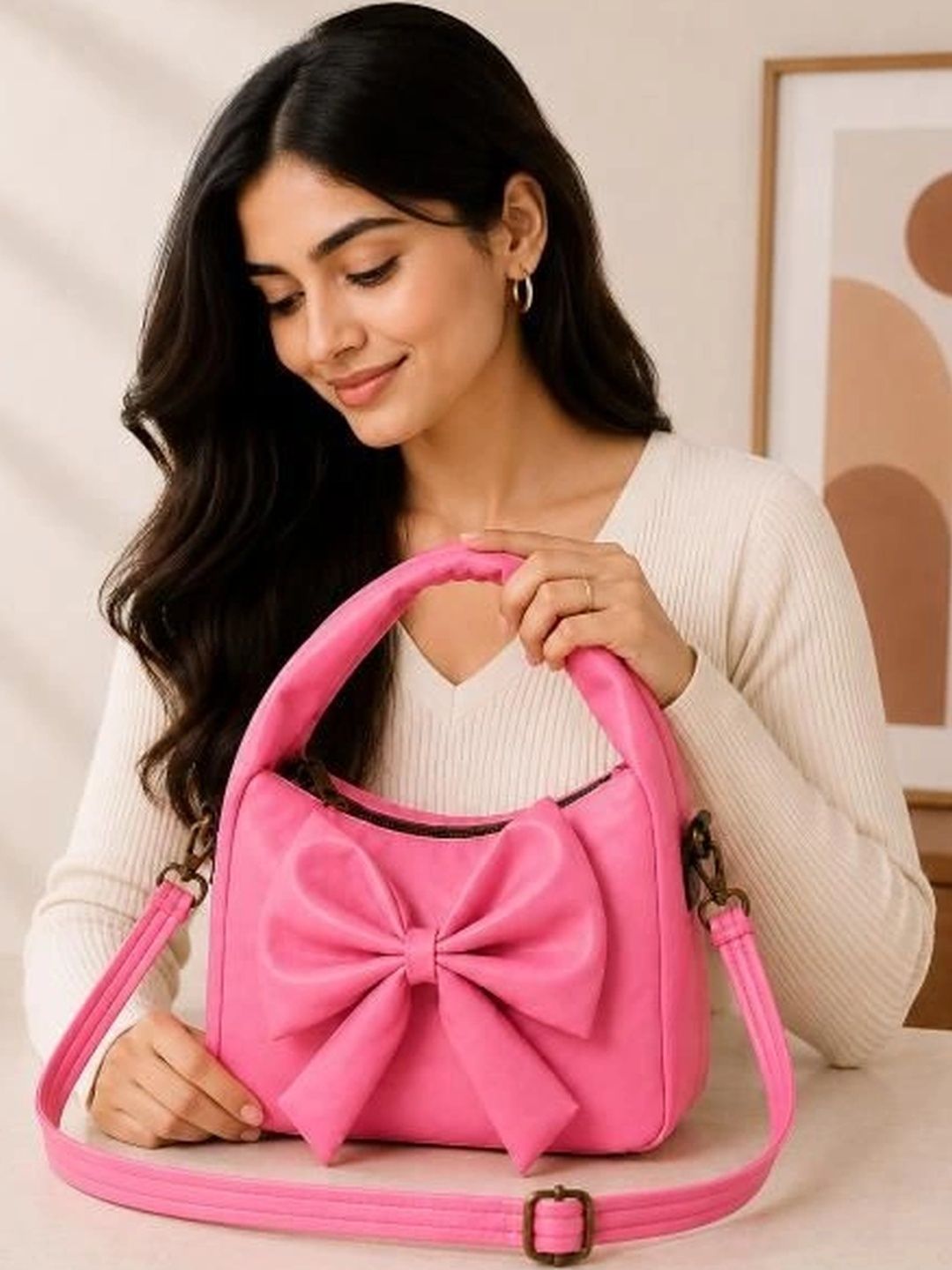 TURBOMAX PU Sling Bag with Bow Detail-picture-46