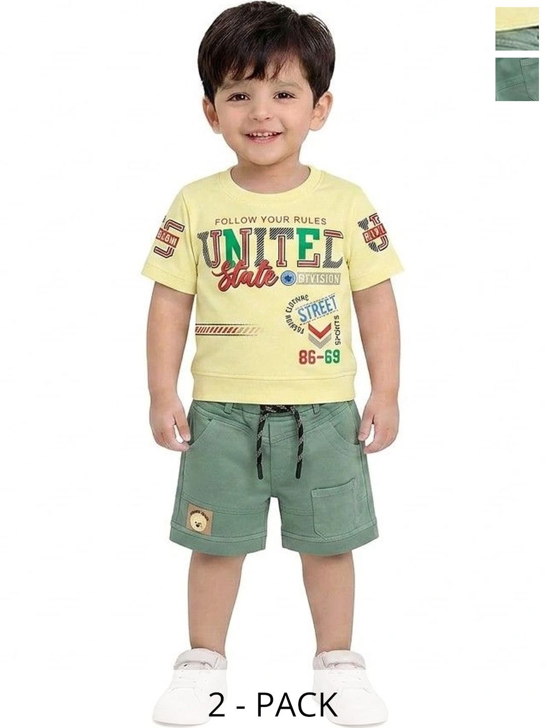 Ayu Elite Fashion Boys Printed T-shirt with Shorts-picture-44