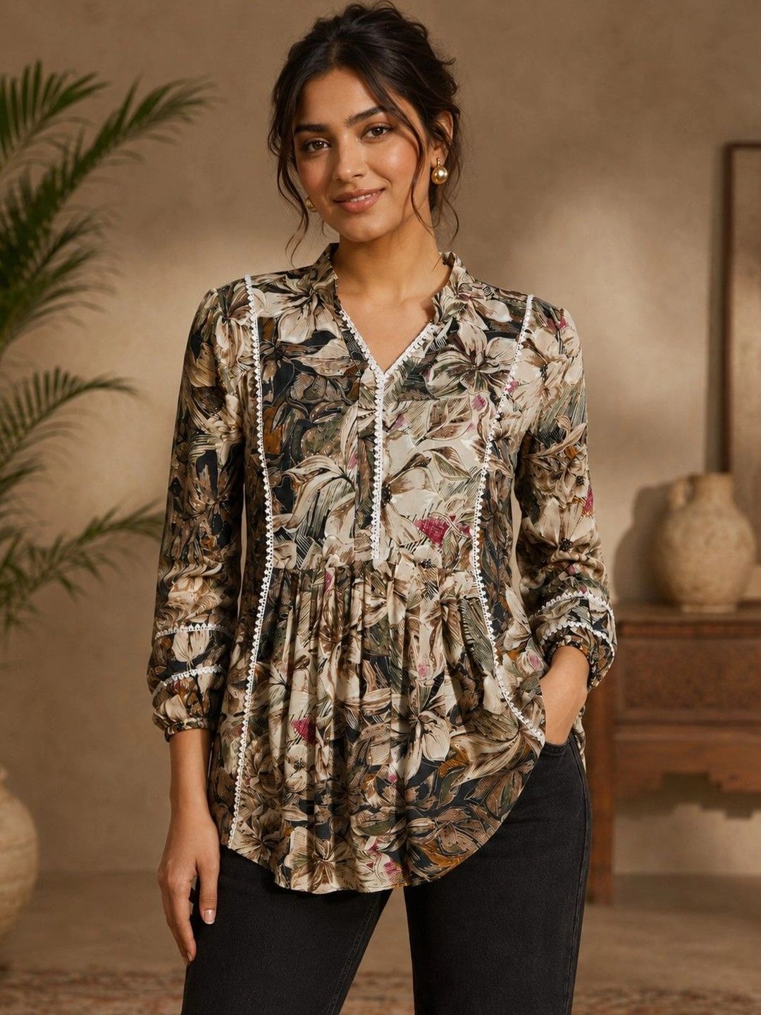 HERE&NOW Floral Print Top-picture-51