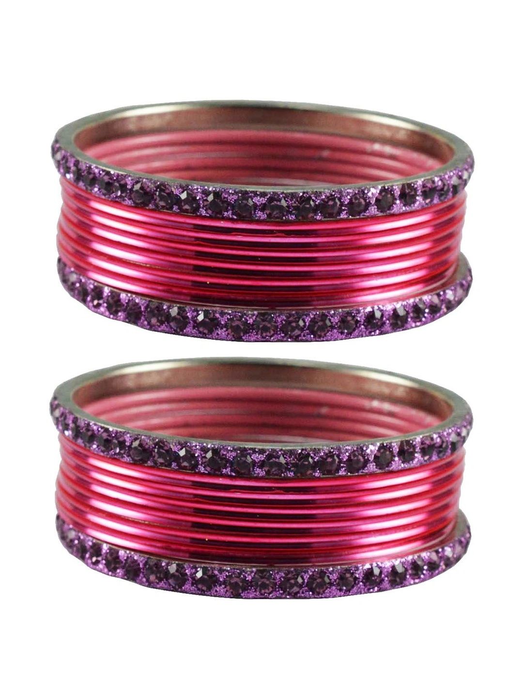 MAYA FASHION Stone Studded & Beaded Bangle-image-24