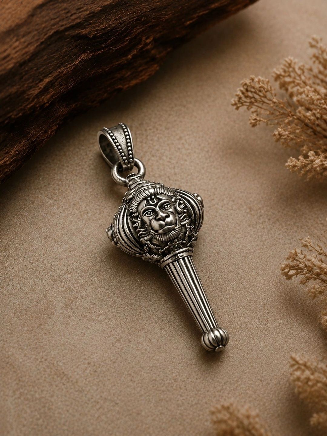 VAMA Men Silver-Plated Oxidised Necklace-picture-36