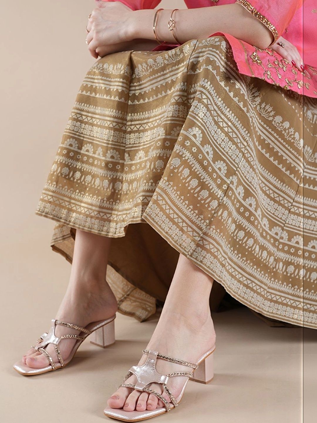 MOZAFIA Textured Block Mules-picture-37