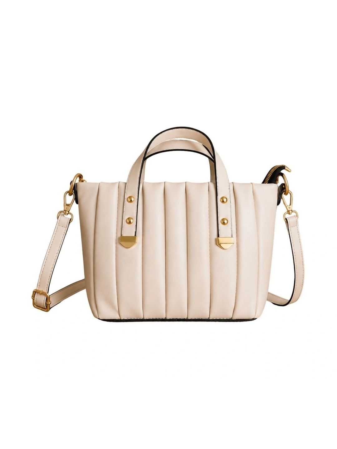 TURBOMAX Textured PU Structured Handheld Bag with Quilted-picture-19