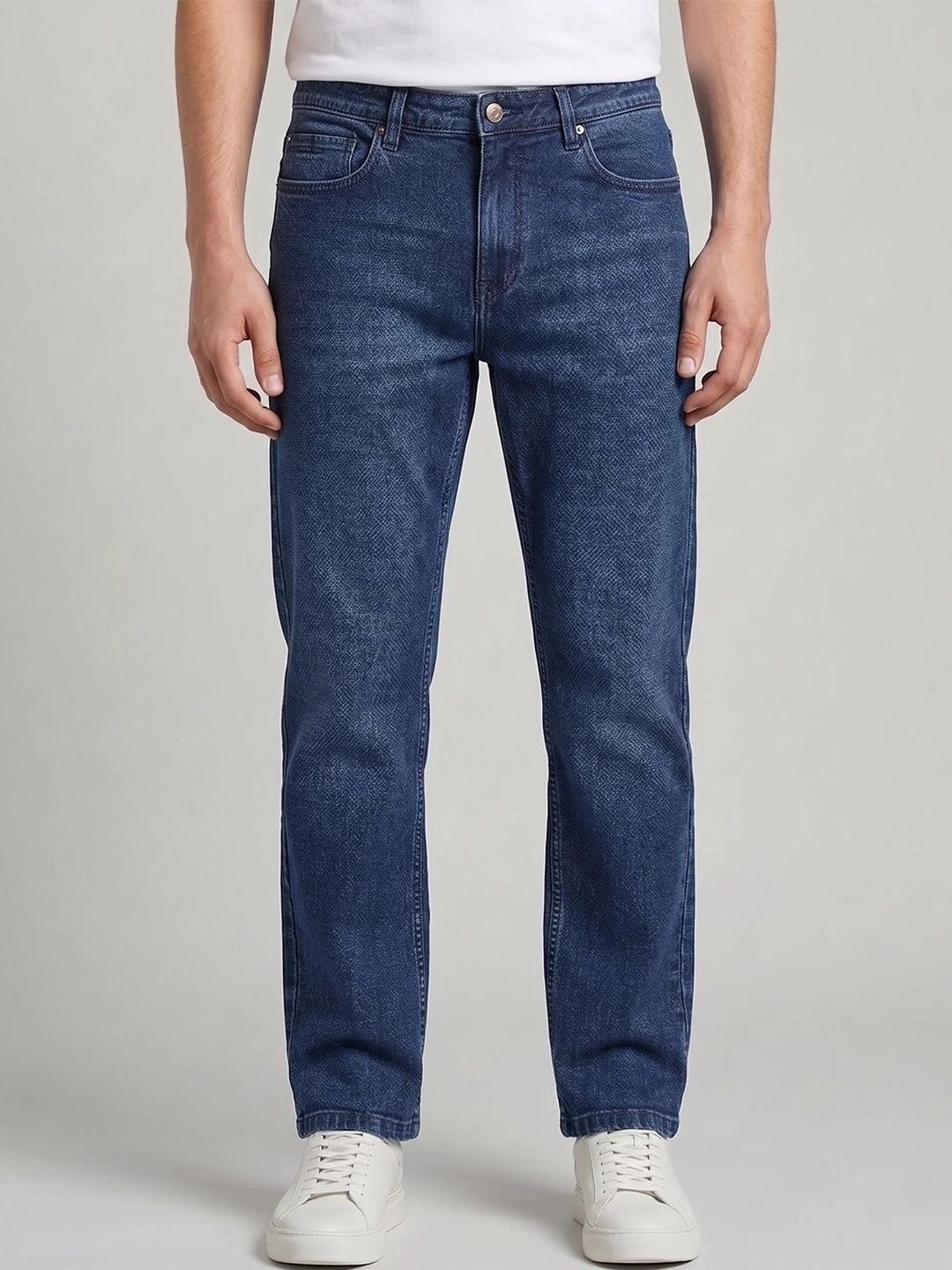 THUNDER JEANS Men Straight Fit Mid-Rise Stretchable Jeans-picture-11