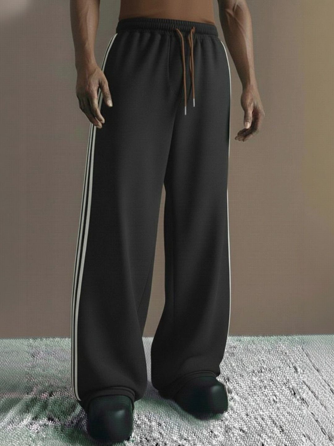 dockstreet Men Regular Fit Striped Joggers-picture-45