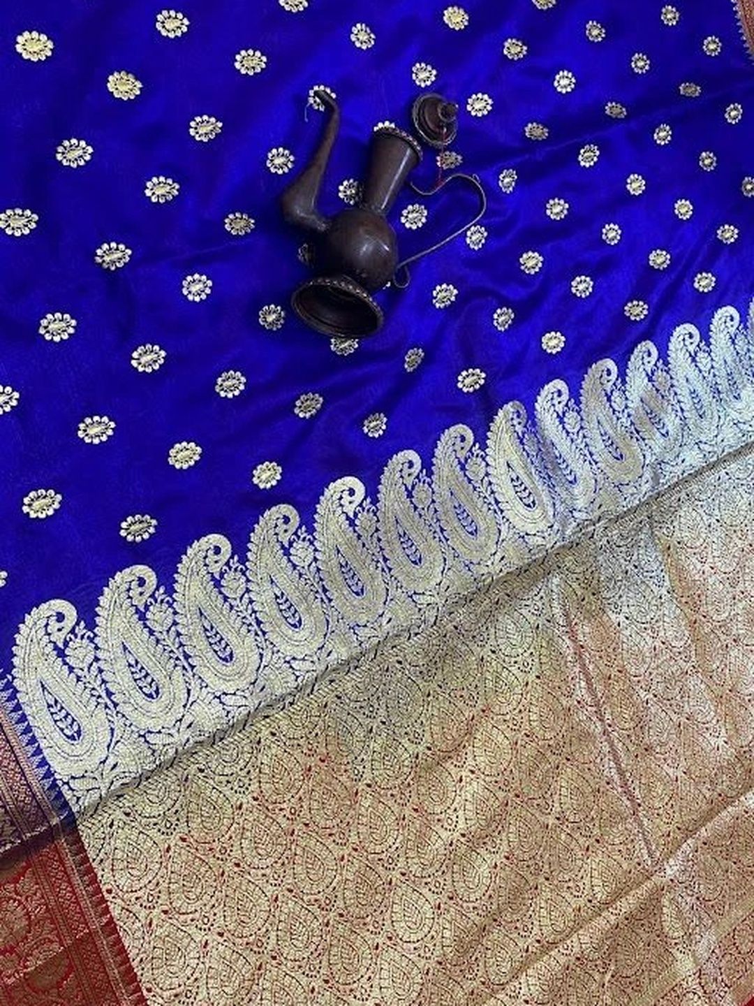 Shopeezy Tex Fab Woven Design Zari Art Silk Banarasi Saree-picture-10