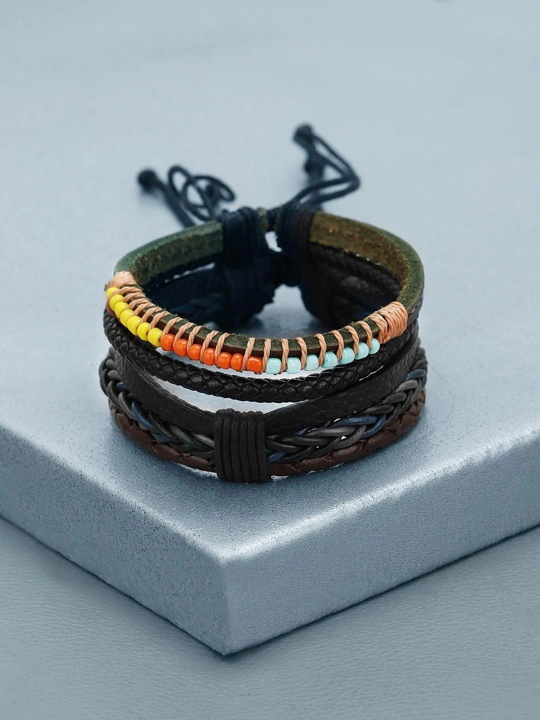 Carlton London Men 2 Multistrand Bracelet-picture-38