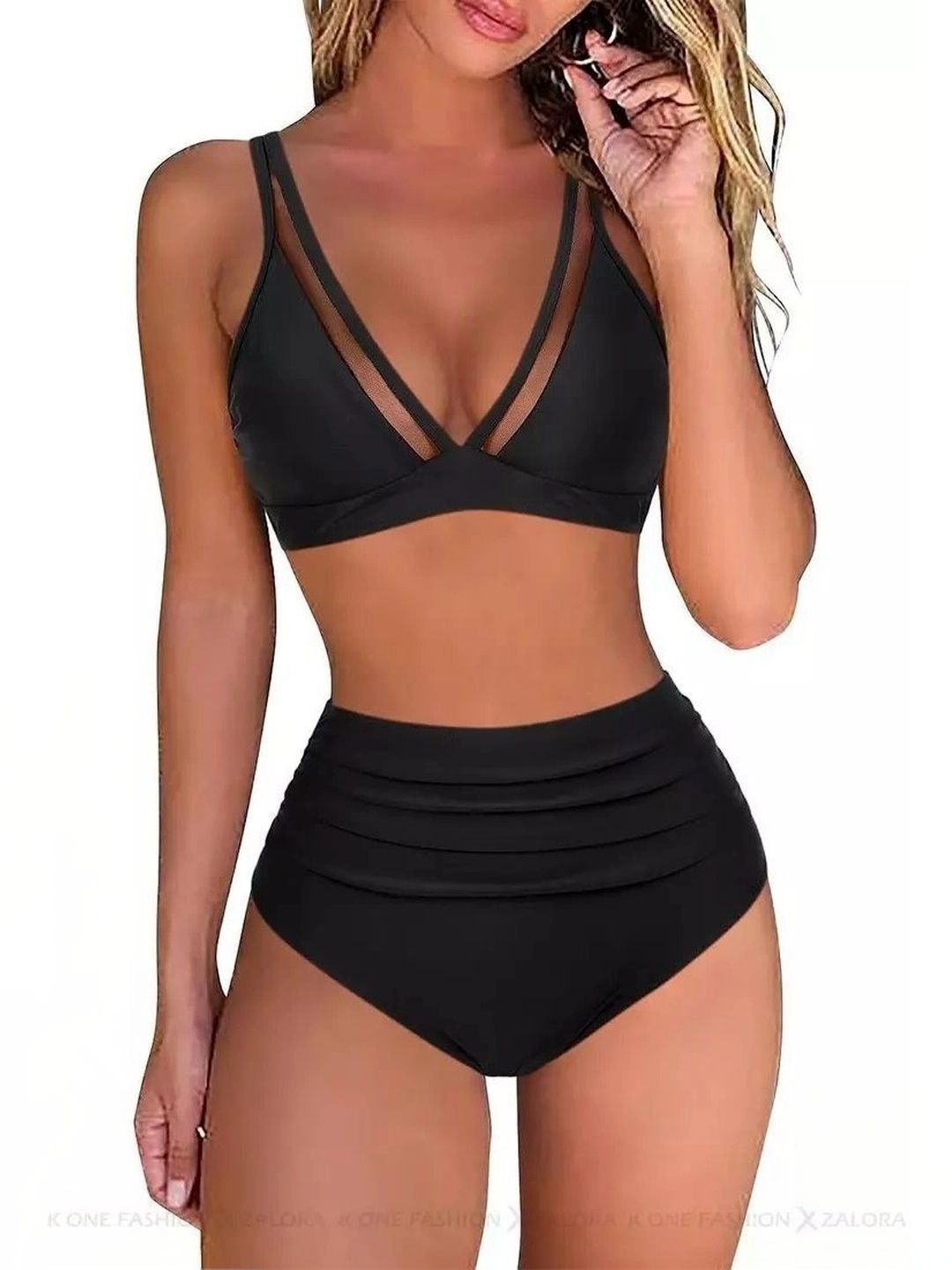 Lyca Era Sleeveless Stretchable Body-Hugging Swim Bikini Set-picture-19