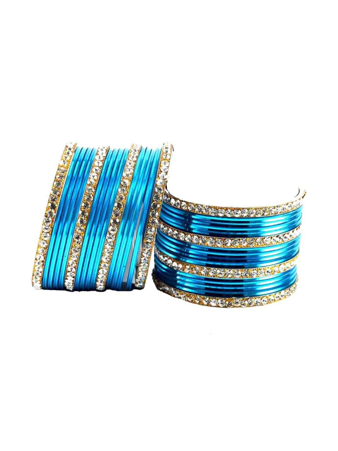 MAYA FASHION Stone Studded & Beaded Bangle-image-23