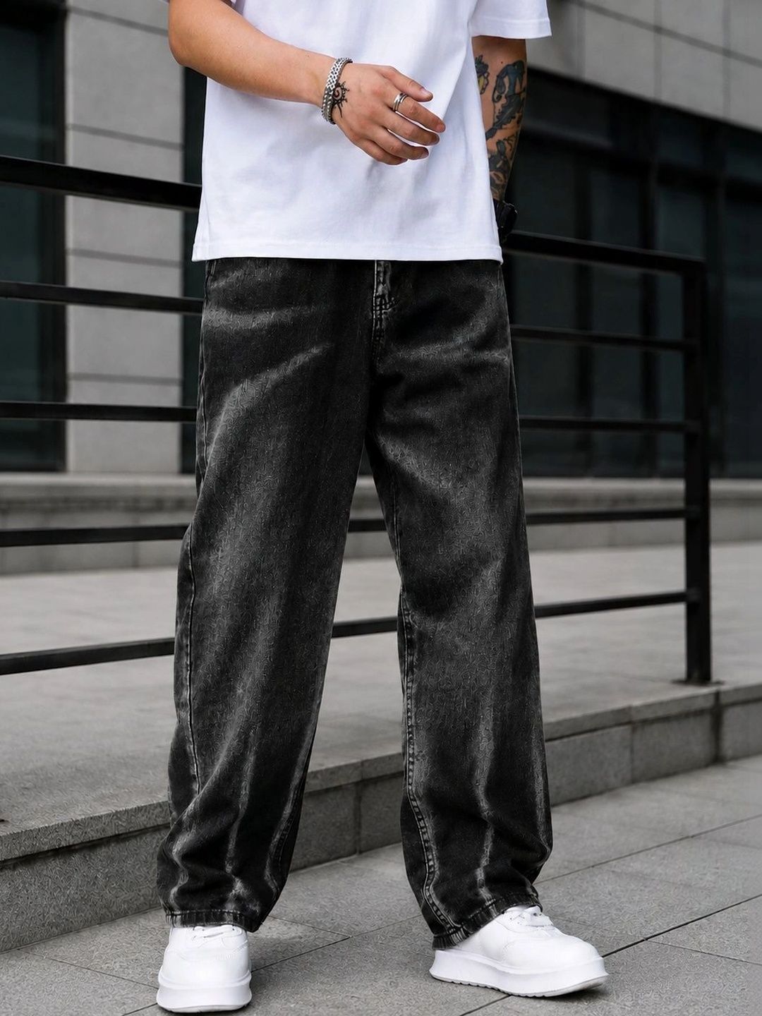 DENIM LIFE Men Classic Straight Fit Mid-Rise Stretchable Jeans-picture-23