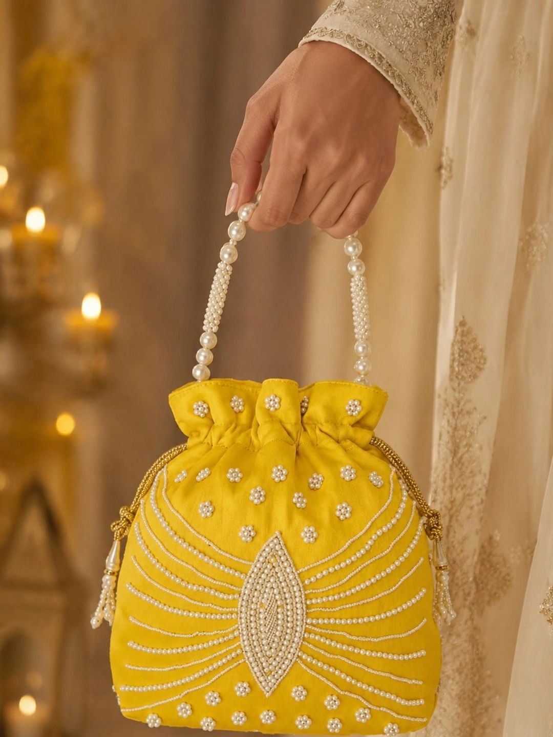 DMS RETAIL Embellished Potli Clutch-picture-11