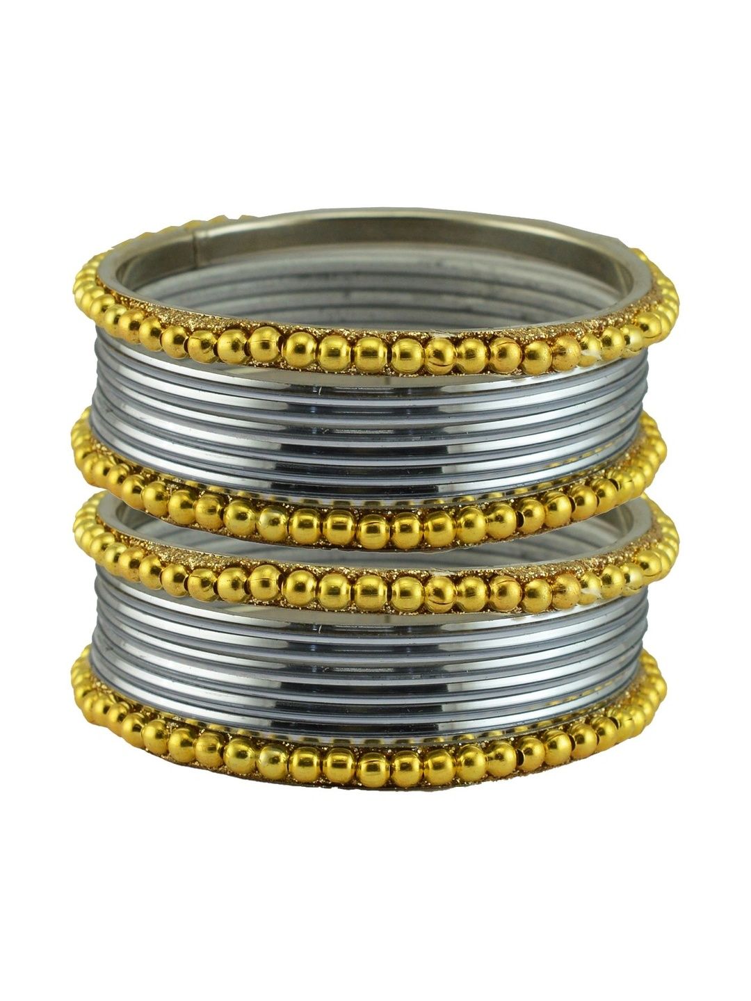 MAYA FASHION Stone Studded & Beaded Bangle-image-49