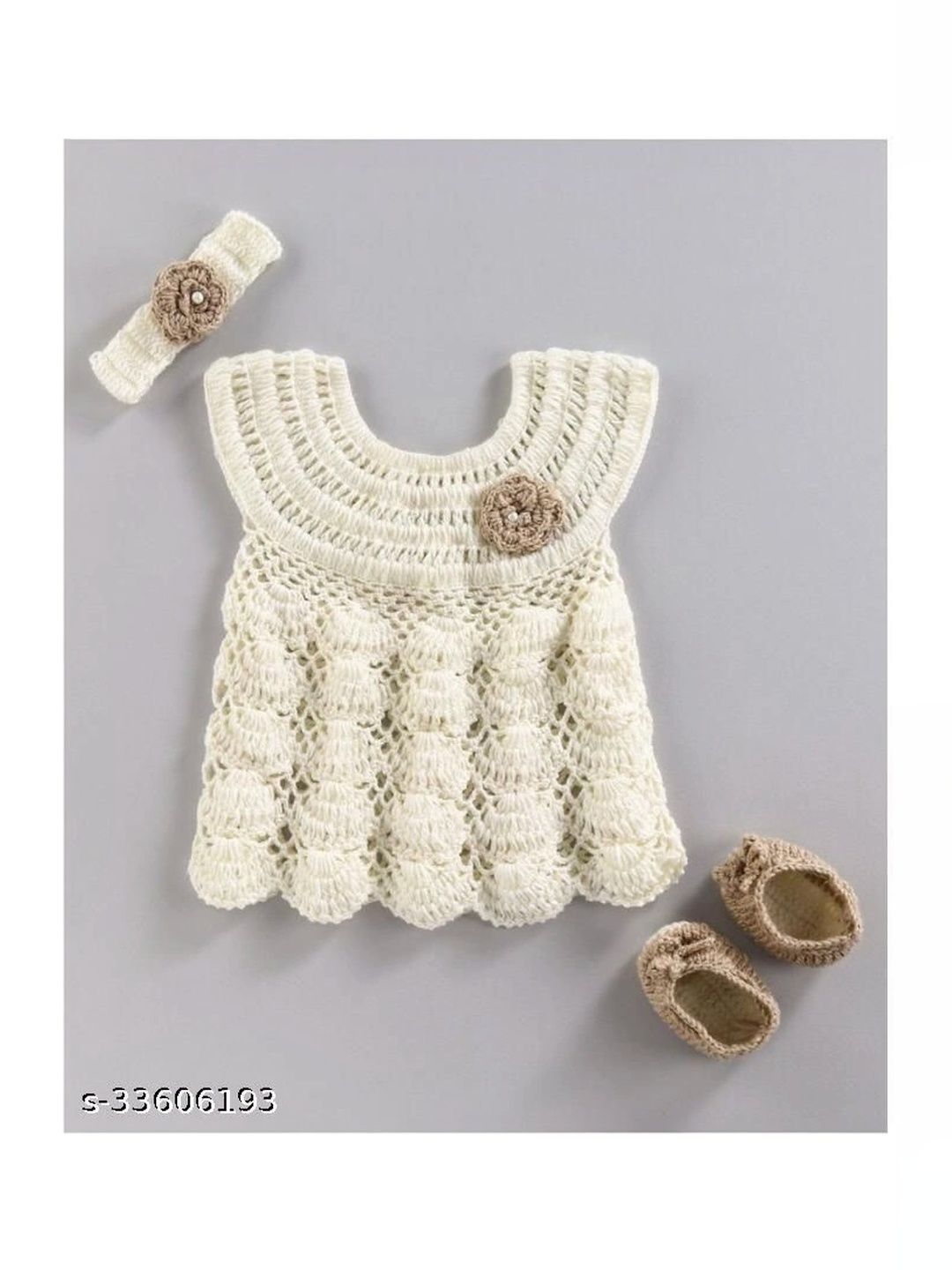 USHA ENTERPRISES Applique Woollen Dress-picture-12