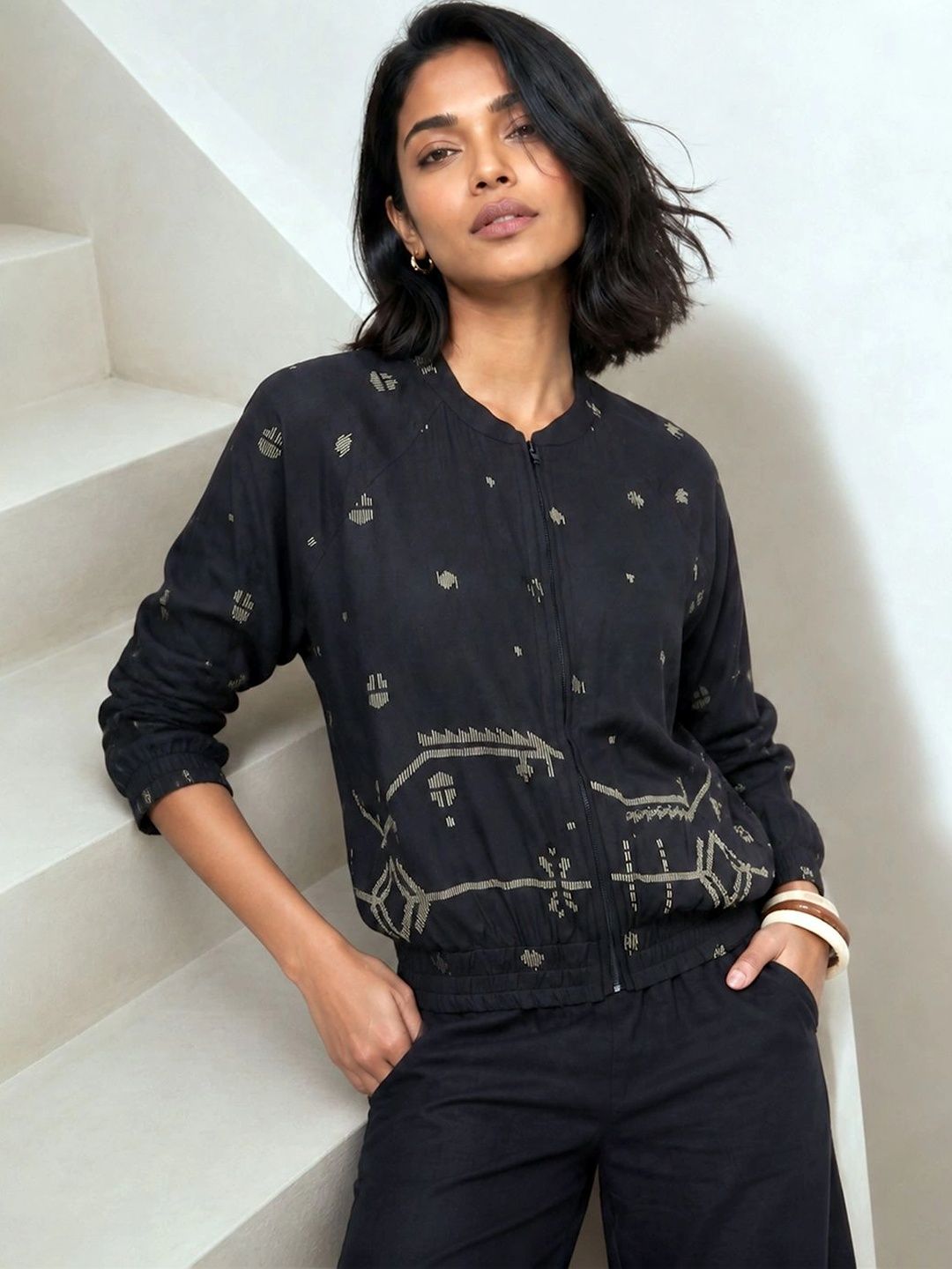 Colour Me by Melange Print Top-picture-30