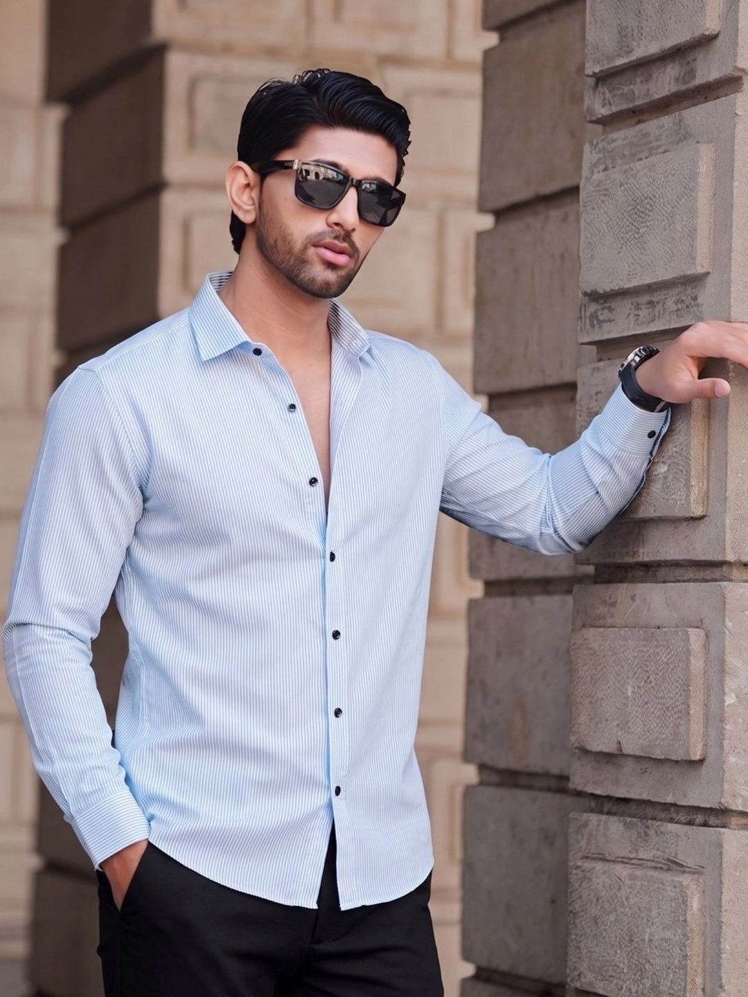 Manspire Men Striped Casual Shirt-picture-54
