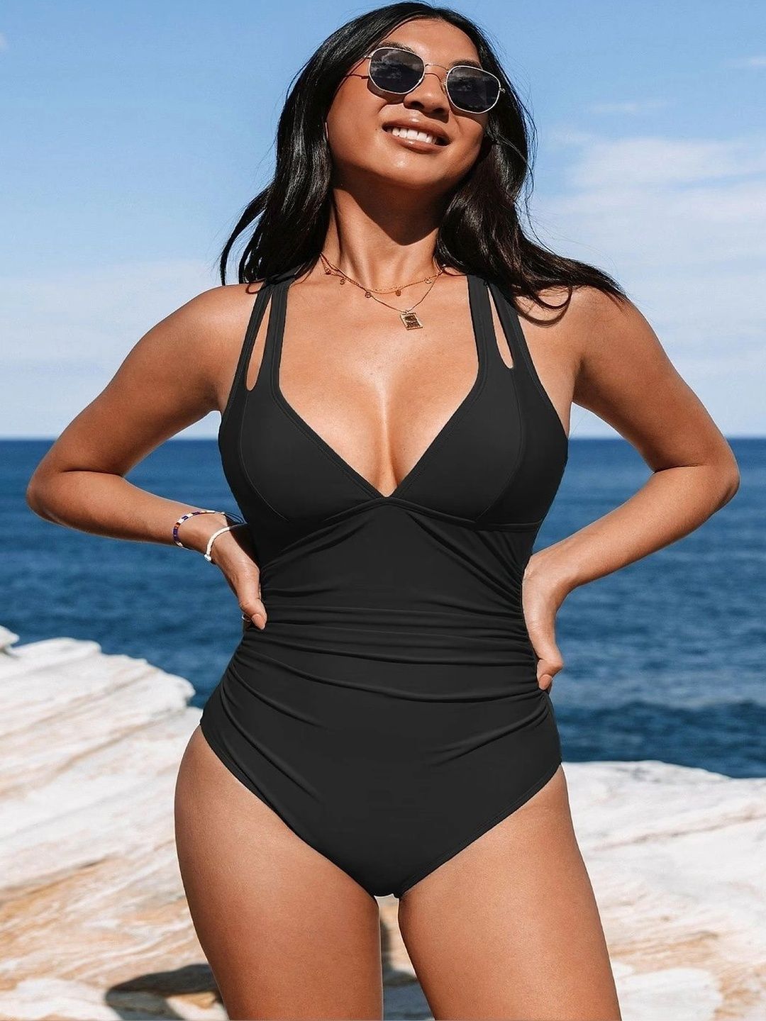 Lyca Era V-Neck Swim Bodysuit-picture-13