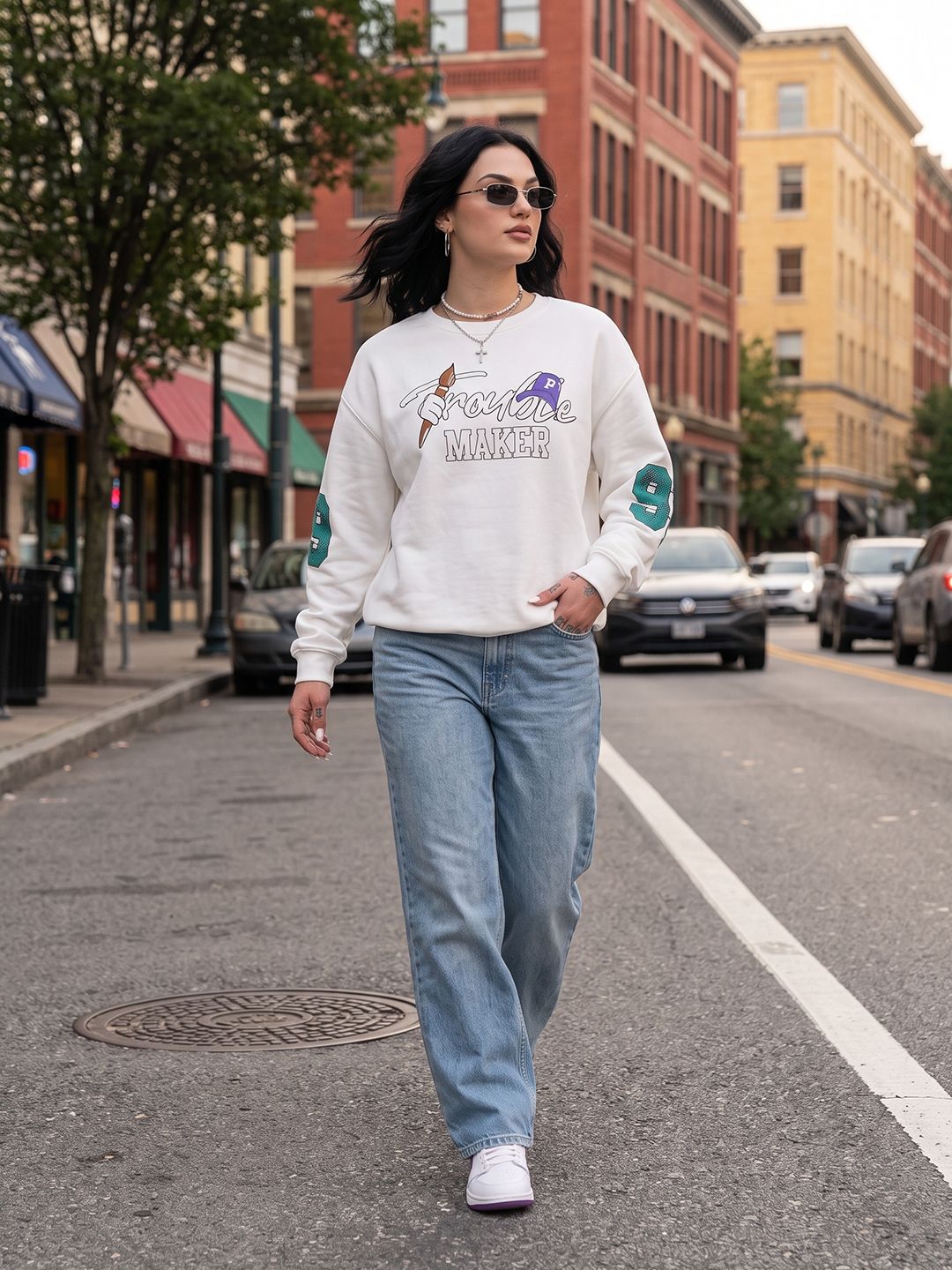 Suo Women Printed Sweatshirt-picture-32