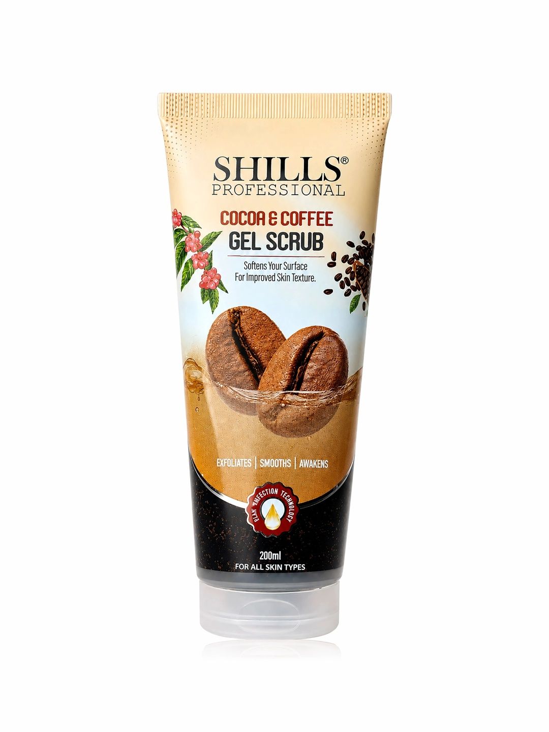 shills professional Cocoa & Coffee Gel Face Scrub & Exfoliator - 200 ml-picture-17