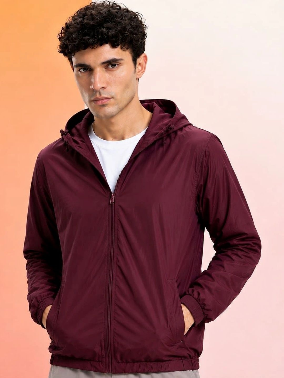 JKT Men Lightweight Training or Gym Woven Jacket-picture-55