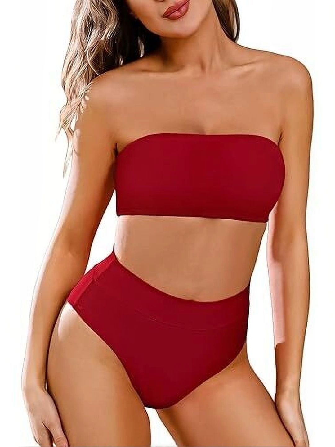 D Heer Fashion Strapless Swim Bikini Set-picture-34