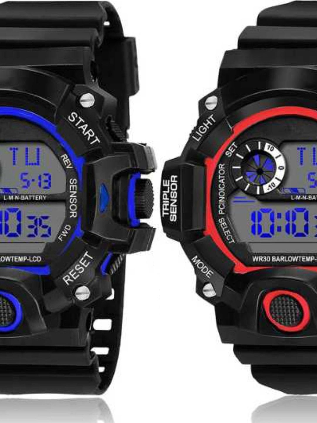 TREX Boys Brass Dial & Straps Digital Watch CMB_SCK_BLUE+SCK_RED_BK-picture-37