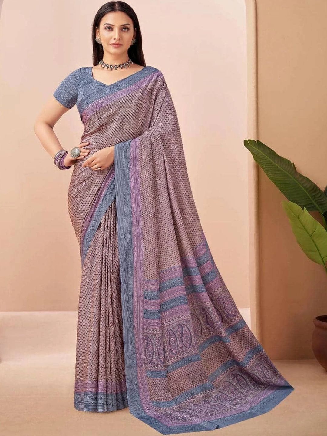 all about you Floral Pure Crepe Saree-picture-24