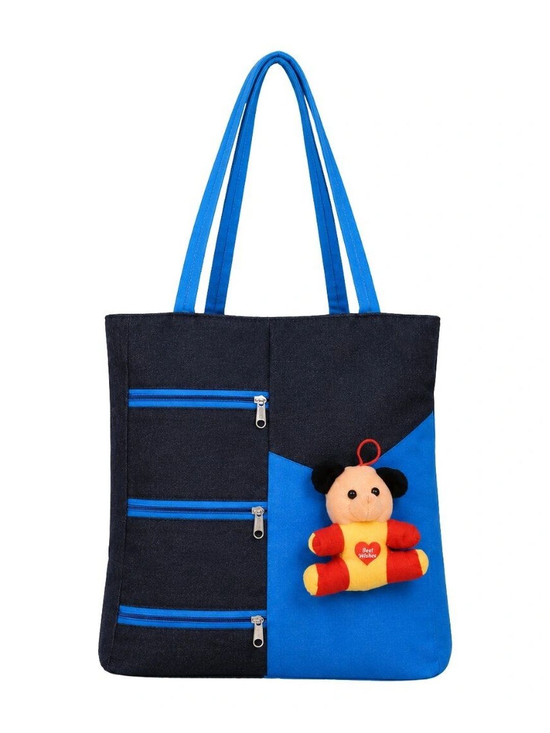 TURBOMAX Colourblocked PU Tote Bag-image-46