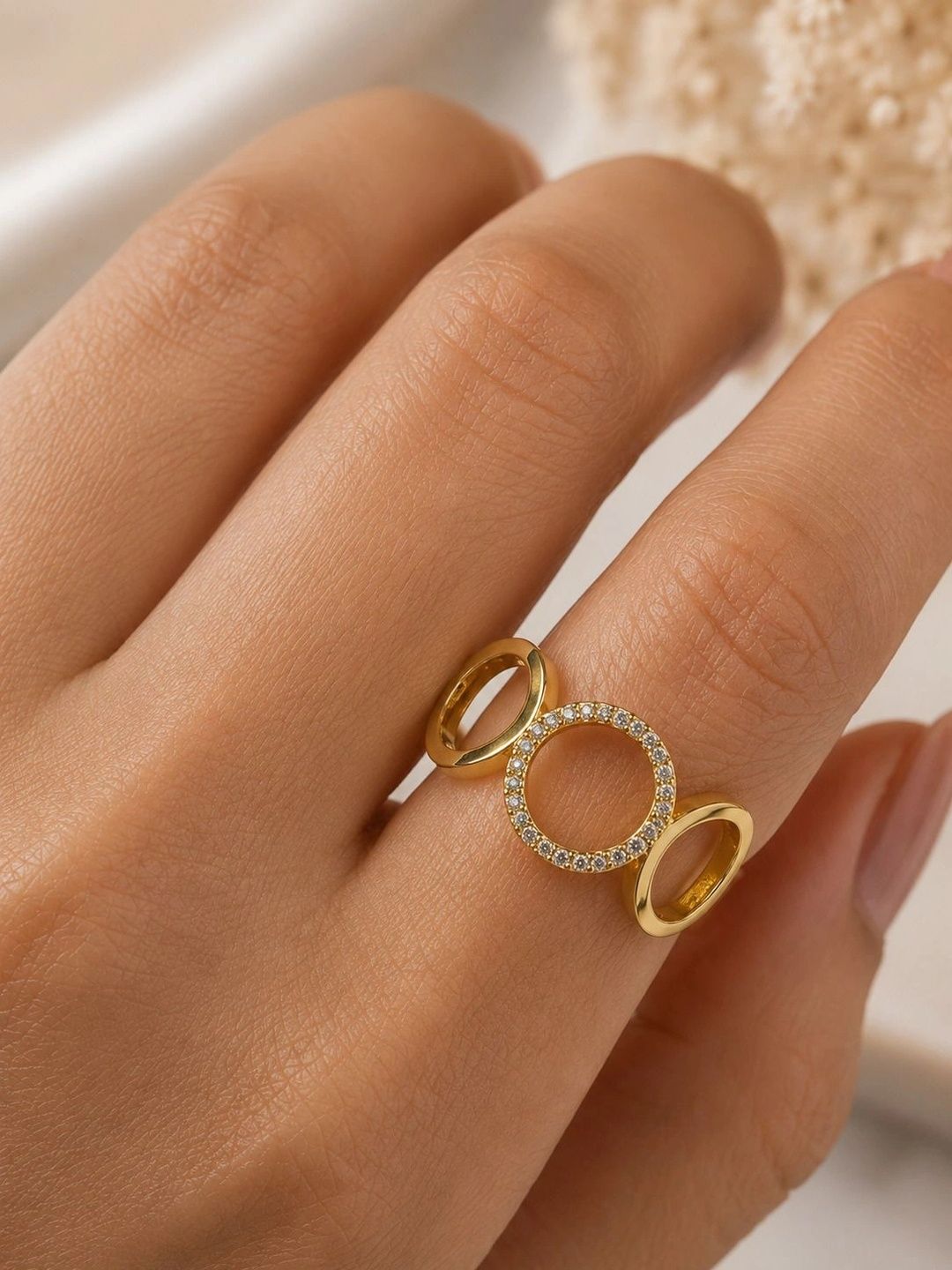 SHAFAF Women Gold-Plated Finger Ring-picture-54