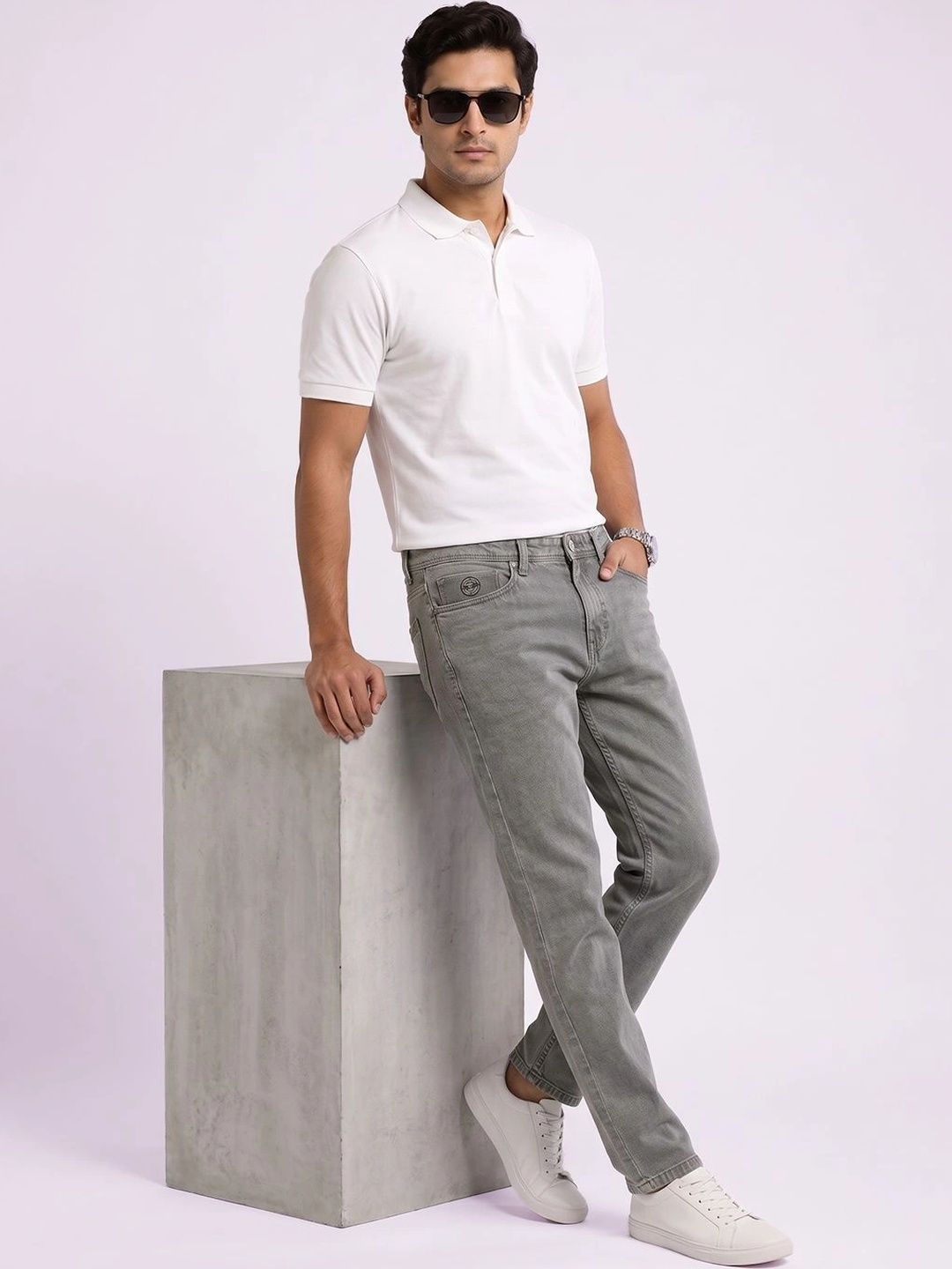 THUNDER JEANS Men Slim Fit Mid-Rise Stretchable Jeans-image-14