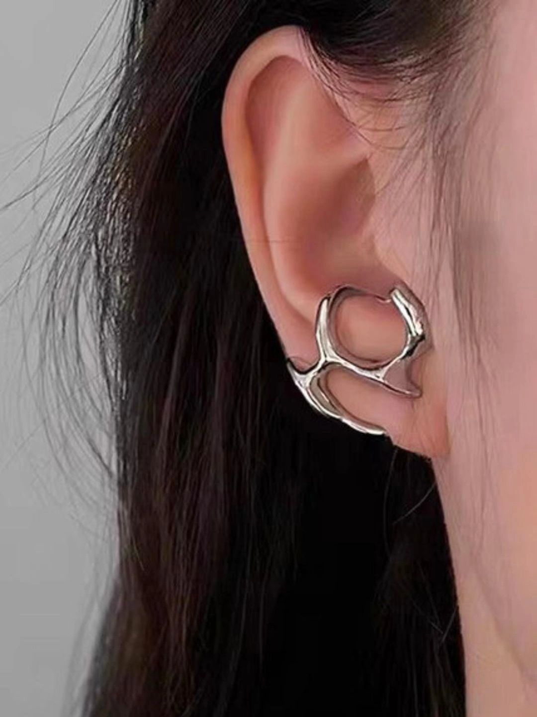 Tipsy closet Contemporary Ear Cuff Earrings-image-20