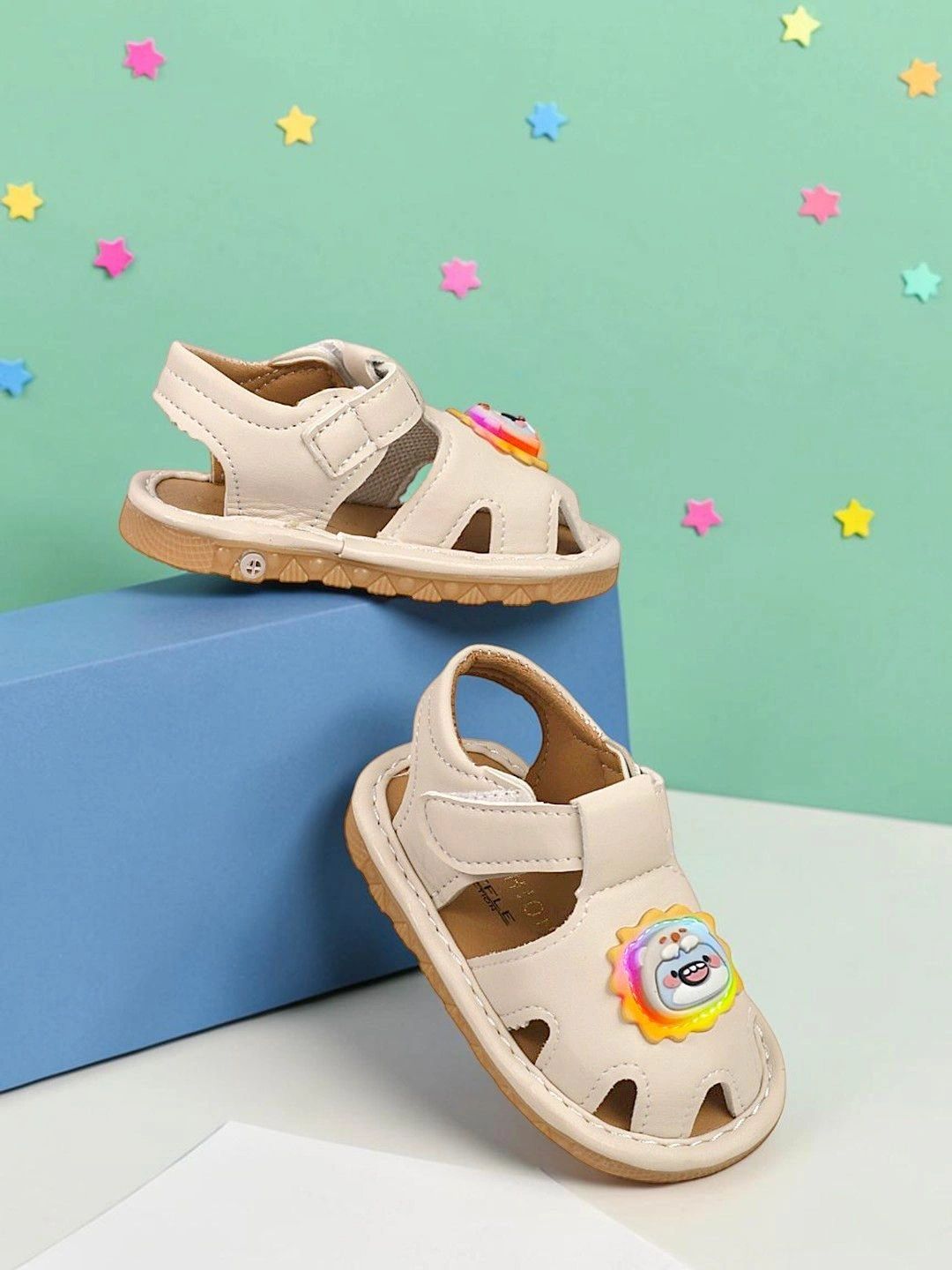 Truffle Collection Unisex Kids Embellished Open Toe Flats-picture-47