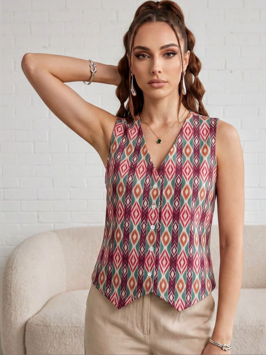 KALAMIR Print Ethnic Top-picture-46