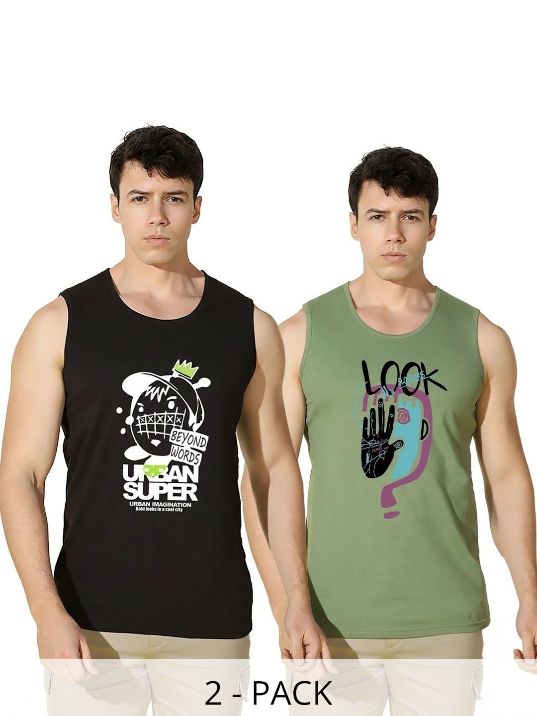 SLOWLORIS Men 2 Printed T-shirt-image-2