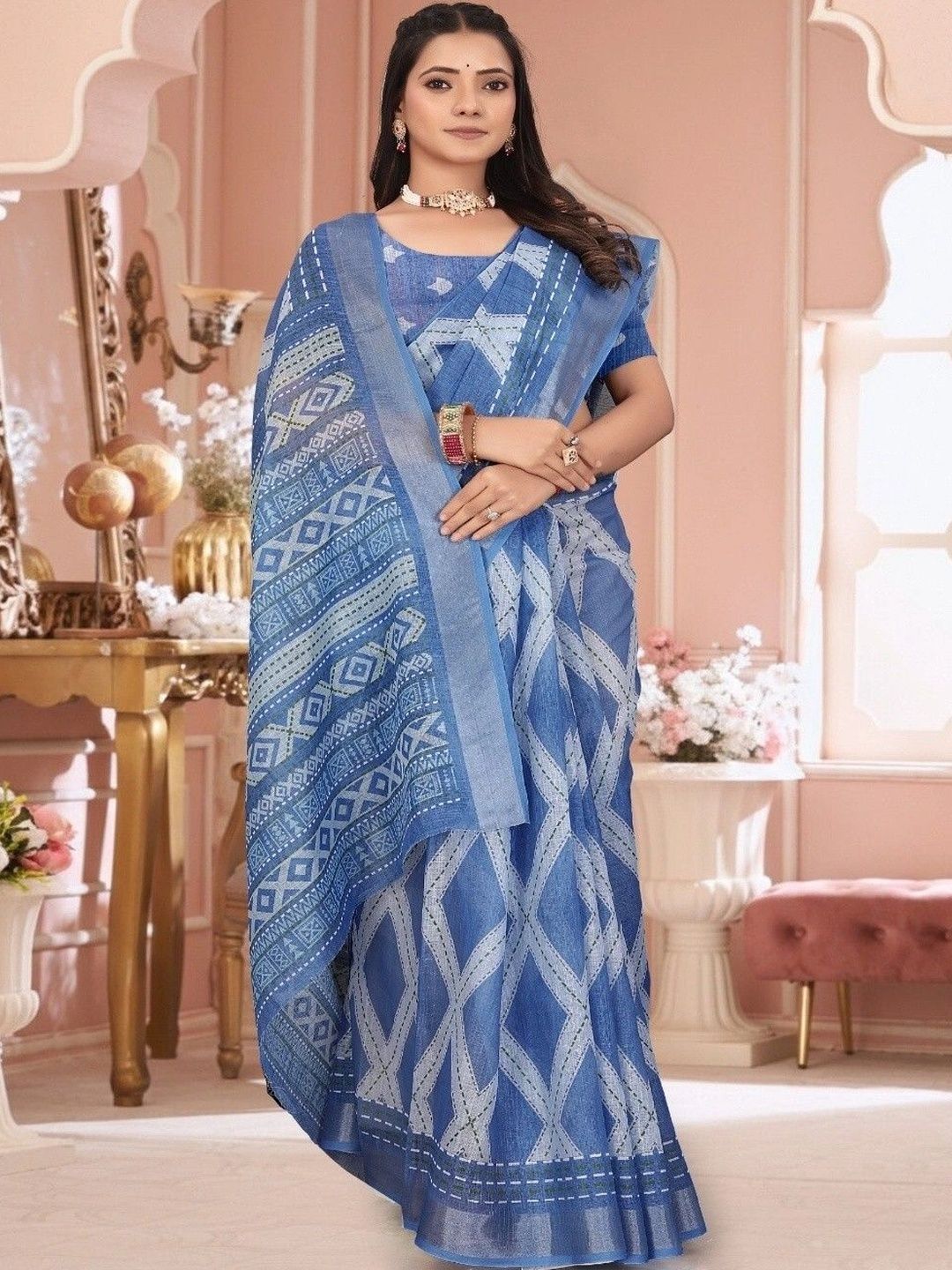 Moda Rapido Woven Design Silk Cotton Kanjeevaram Saree-picture-22