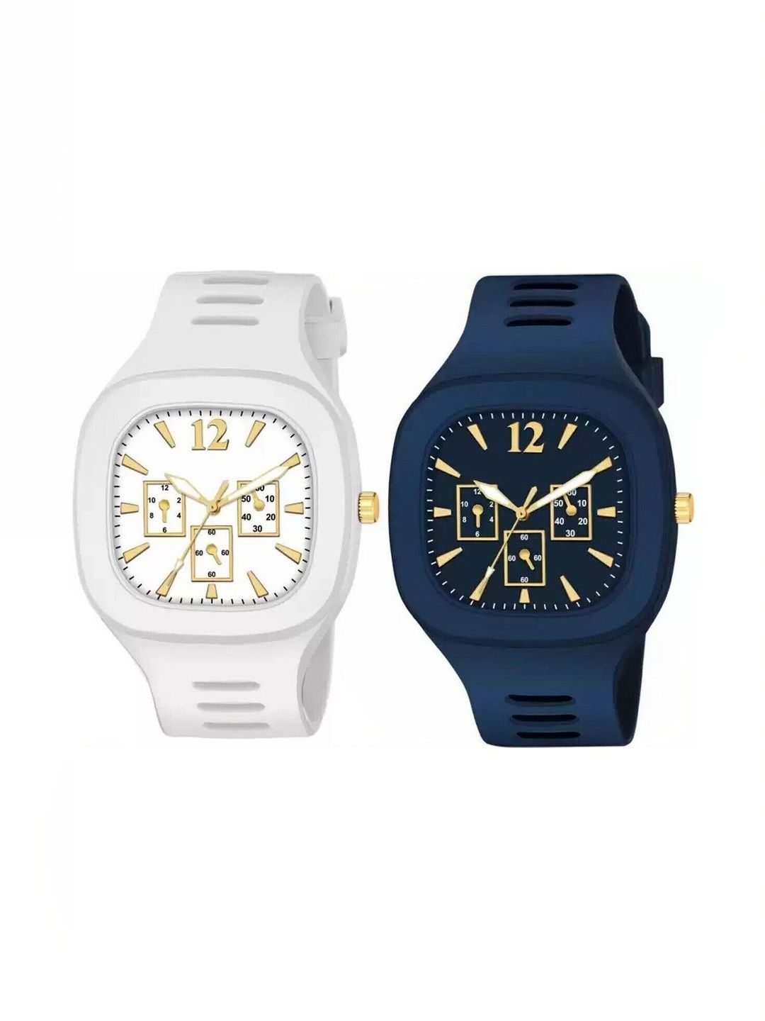 TREX Boys Brass Dial & Straps Analogue Multi Function Watch MILLER_WHITE+BLUE_COMBO-picture-12