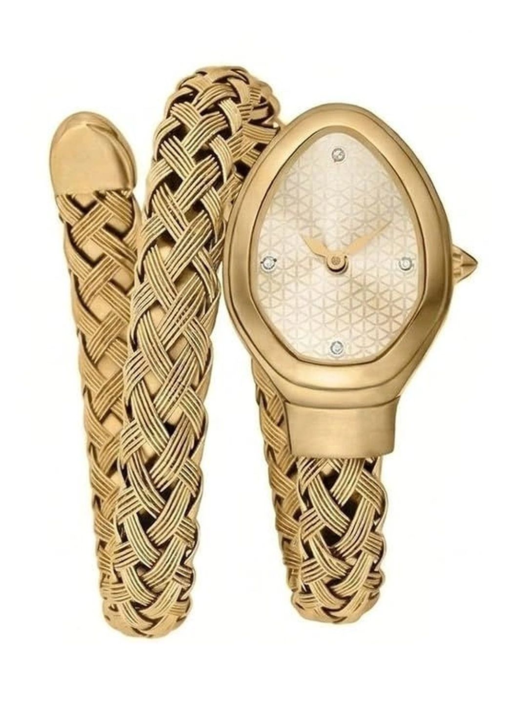 CLEO BE BOLD BE YOU Women Patterned Dial & Stainless Steel Braided Straps Analogue Date Aperture Watch-image-33