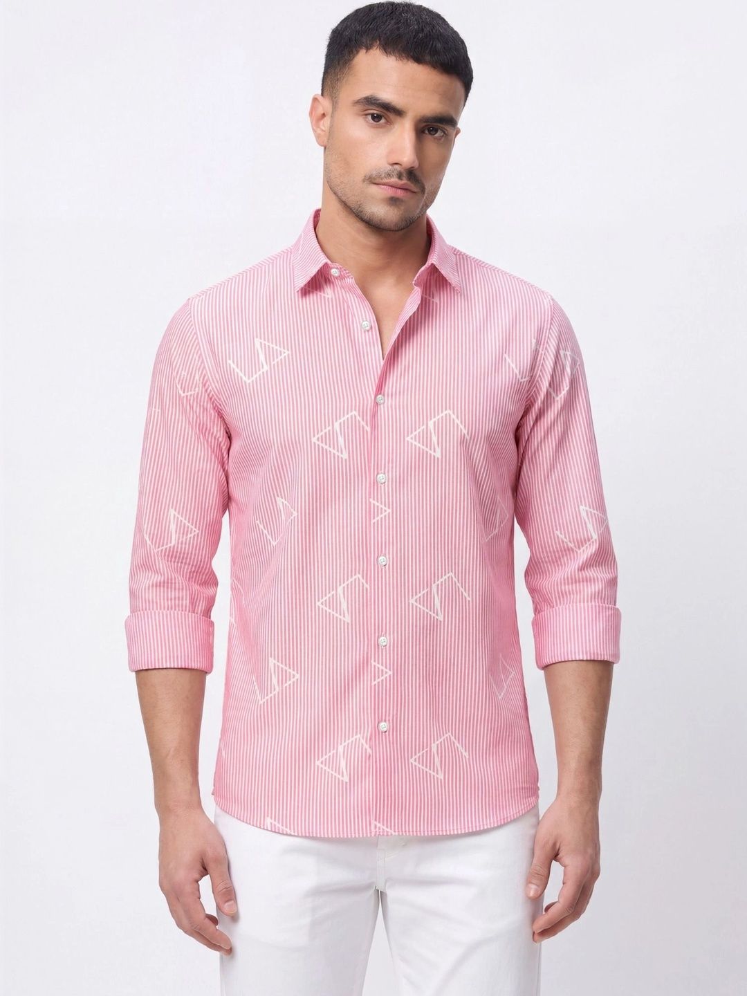 LAVALENCIA Men Premium Slim Fit Printed Casual Shirt-picture-11