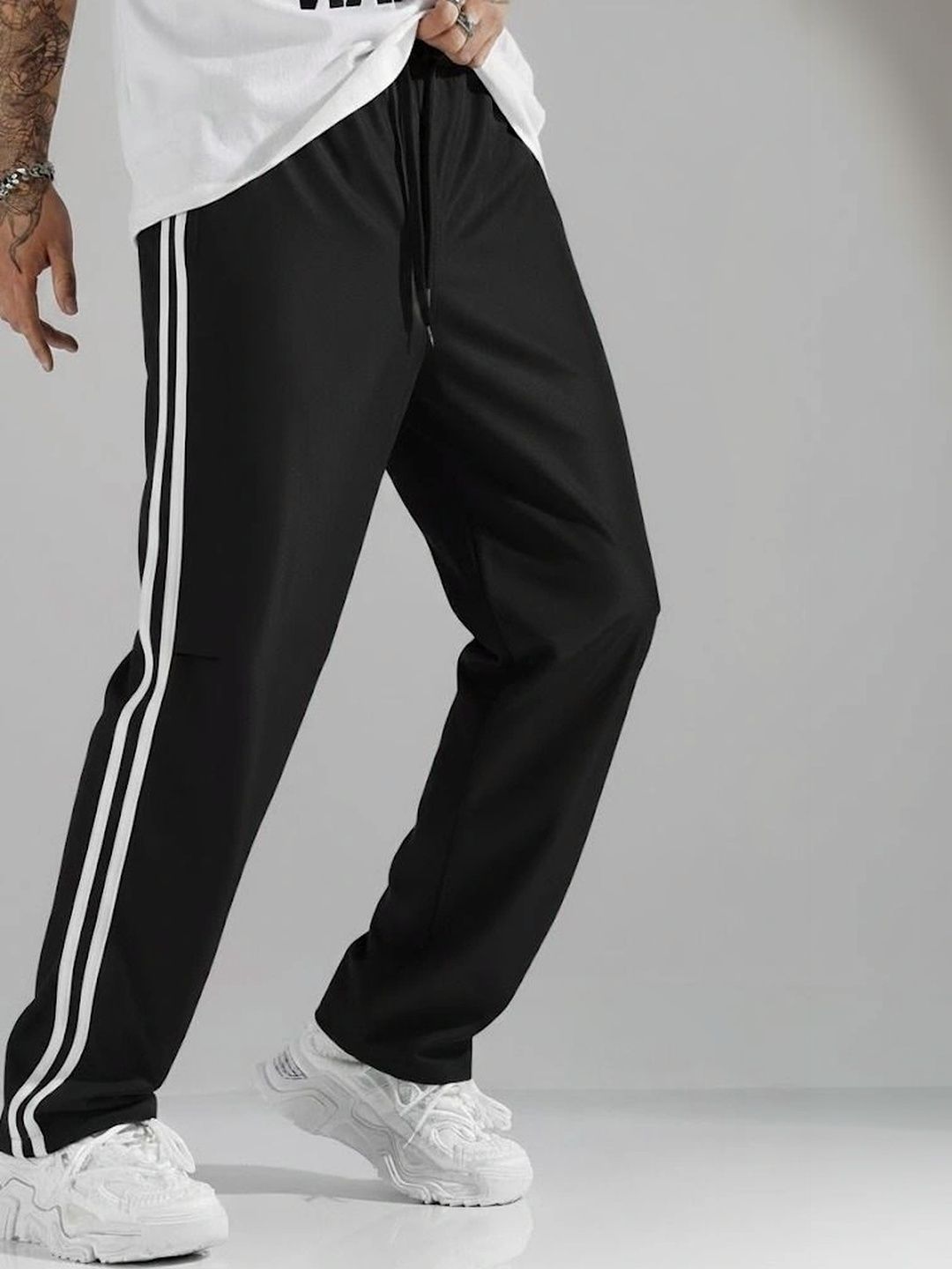 PROGENY Men Regular Fit Striped Joggers-picture-55