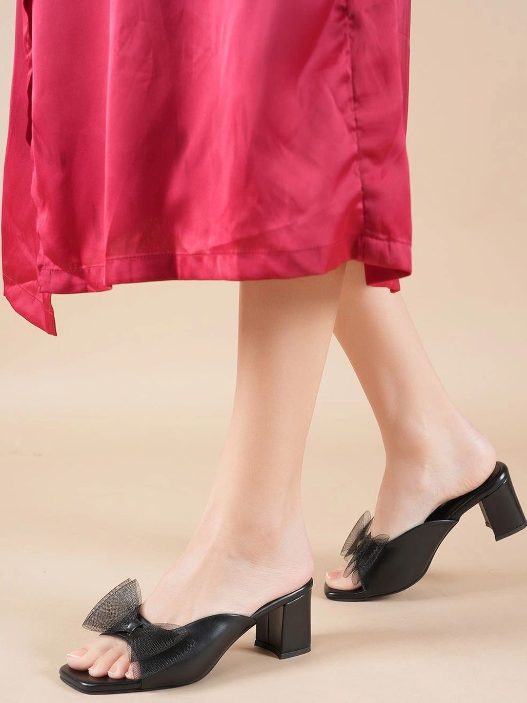 MOZAFIA Block Mules with Bows-picture-26
