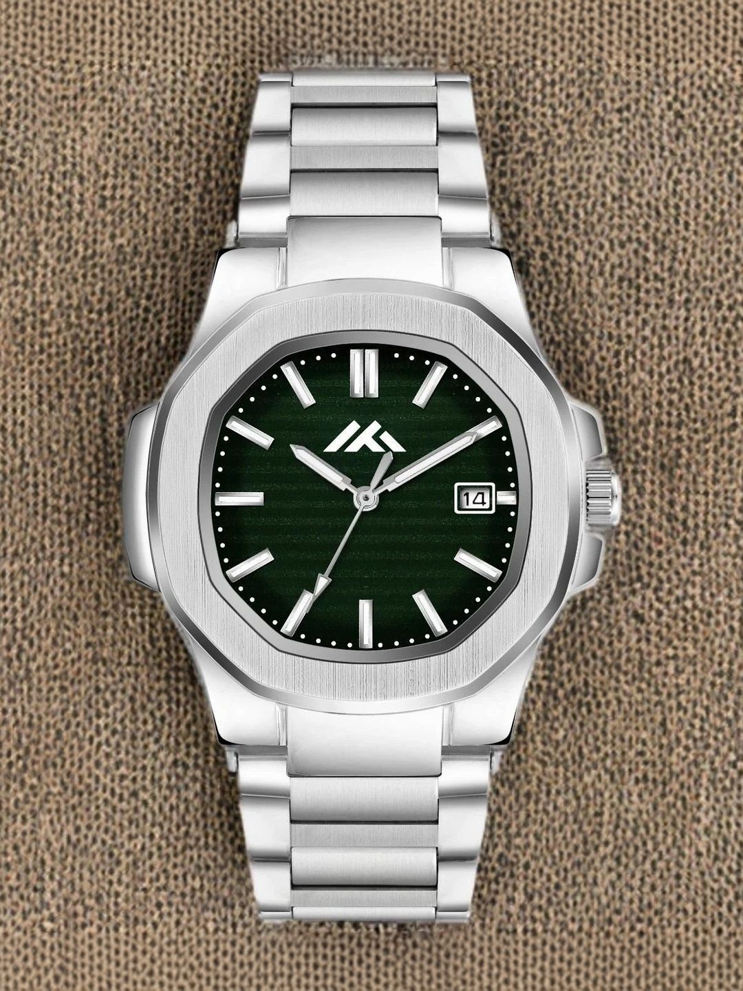 TREX Men Brass Dial & Stainless Steel Bracelet Style Straps Analogue Date Aperture Watch MT-803-1-picture-33