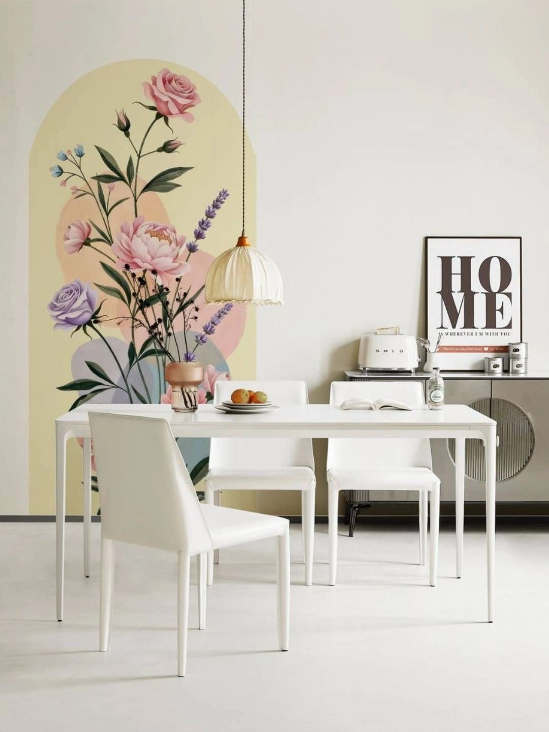 INDIAN ROYALS Yellow & Pink Printed Self-Adhesive & Durable Wall Sticker-picture-35