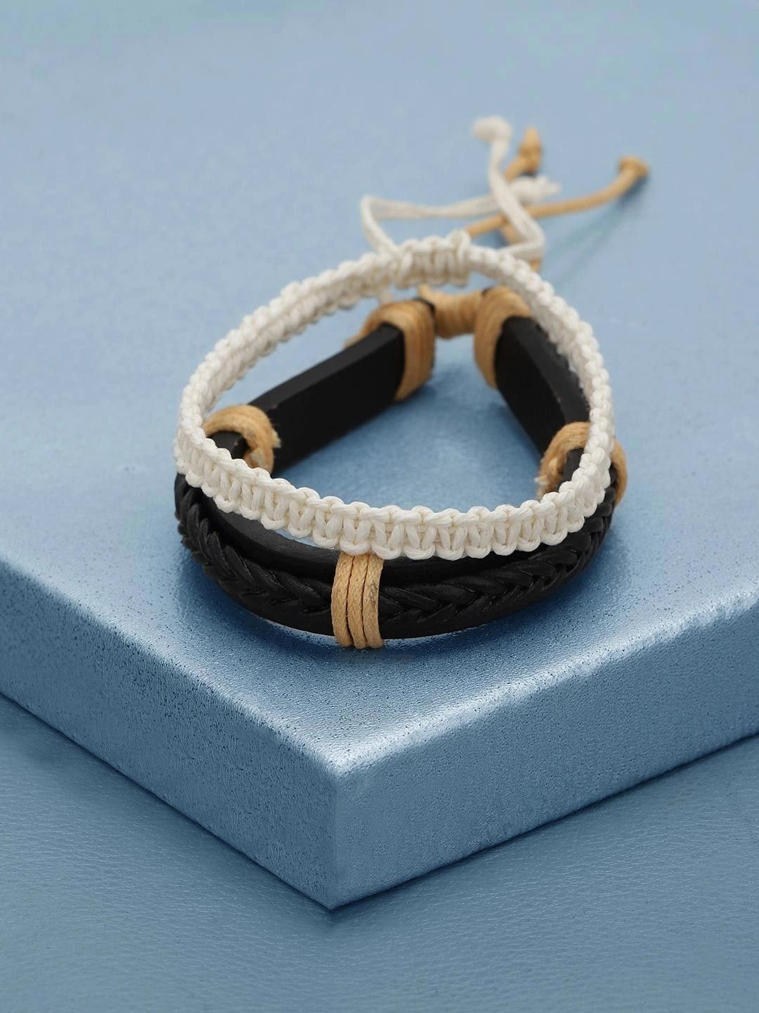 Carlton London Men 2 Wraparound Bracelet-image-5